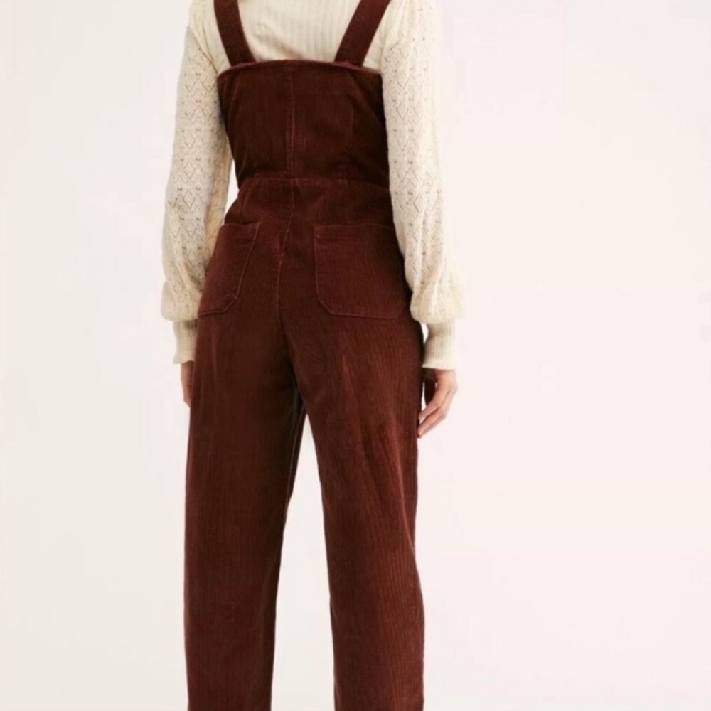 Free people Luna corduroy one piece overalls